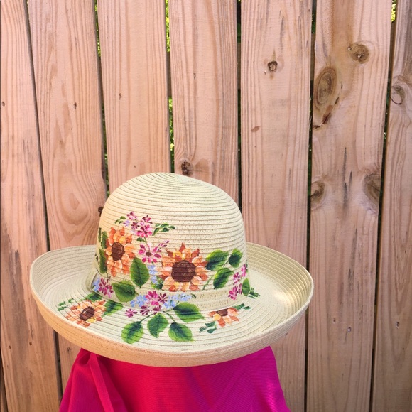 Accessories - Hand painted bucket hat